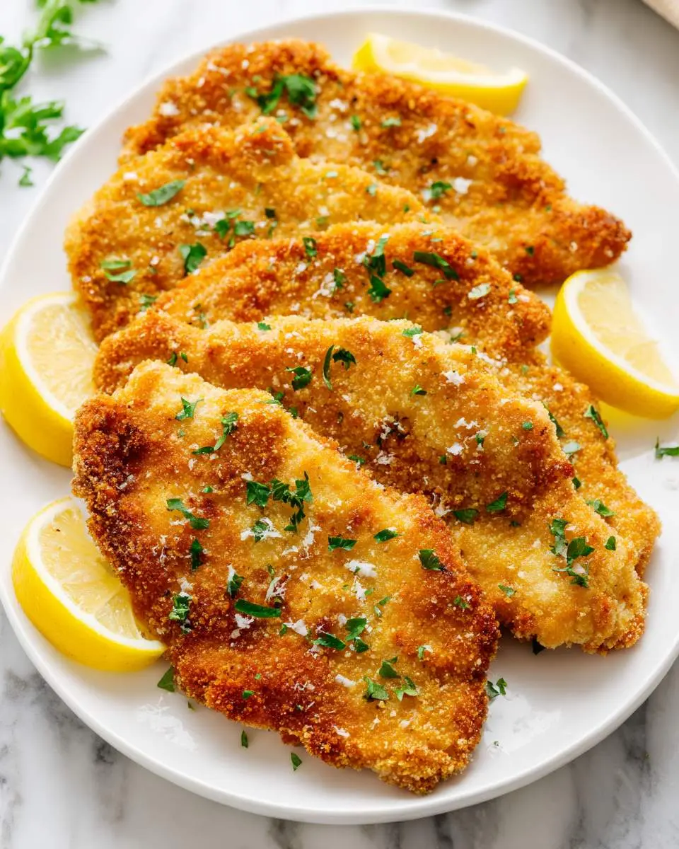 breaded chicken cutlets ingredients and preparation