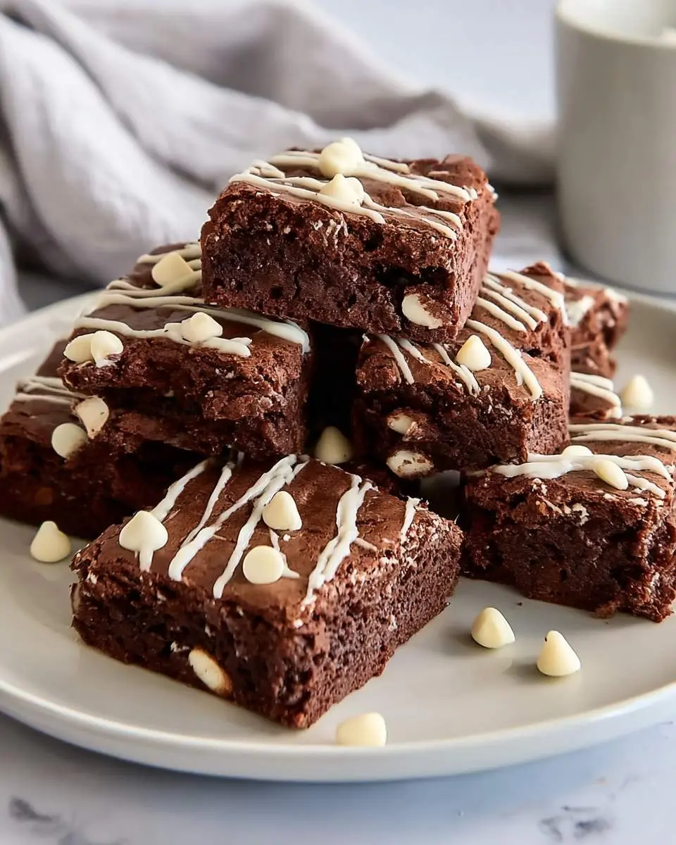 brownies with white chocolate chips ingredients and preparation