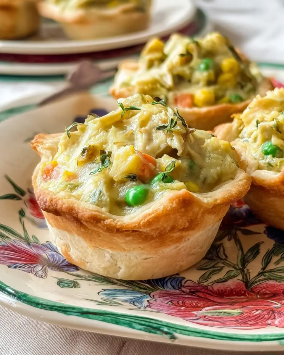 Chicken Pot Pie Cups ingredients and preparation