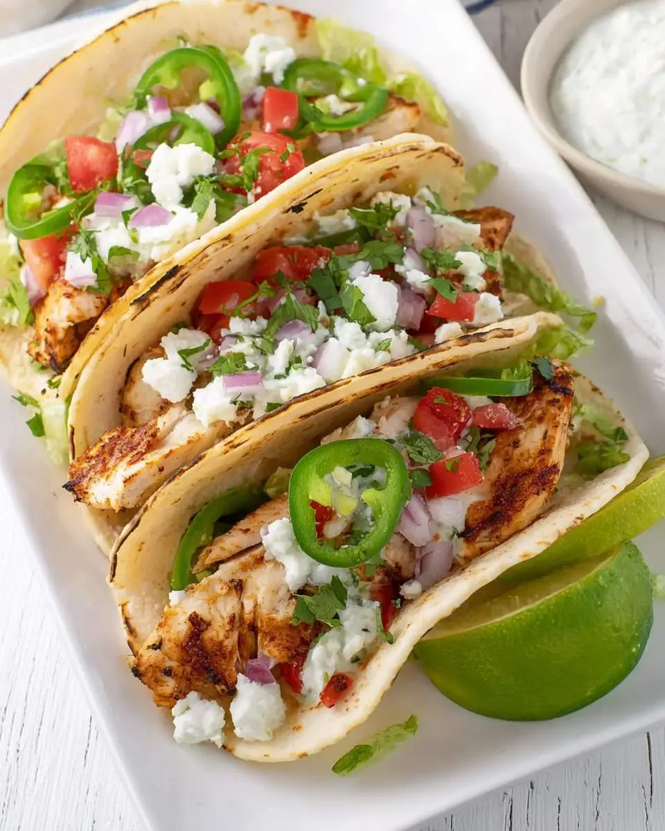 chicken street tacos ingredients and preparation