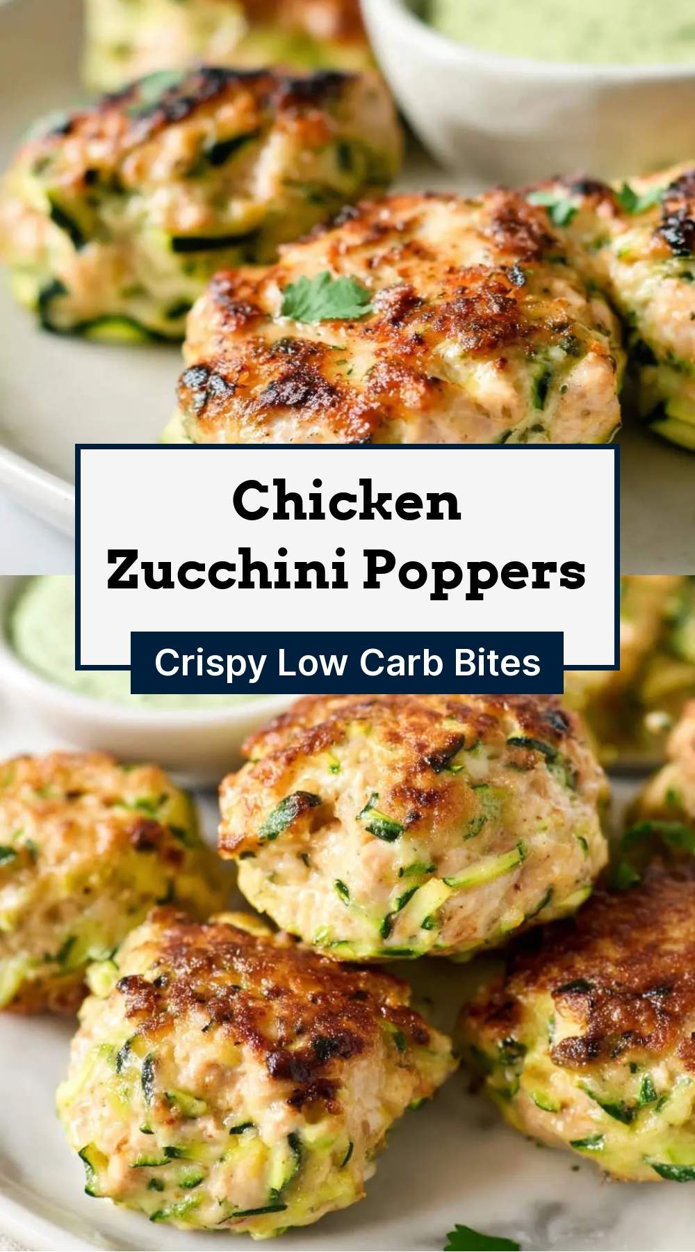 Chicken Zucchini Poppers 27 finished dish ready to serve