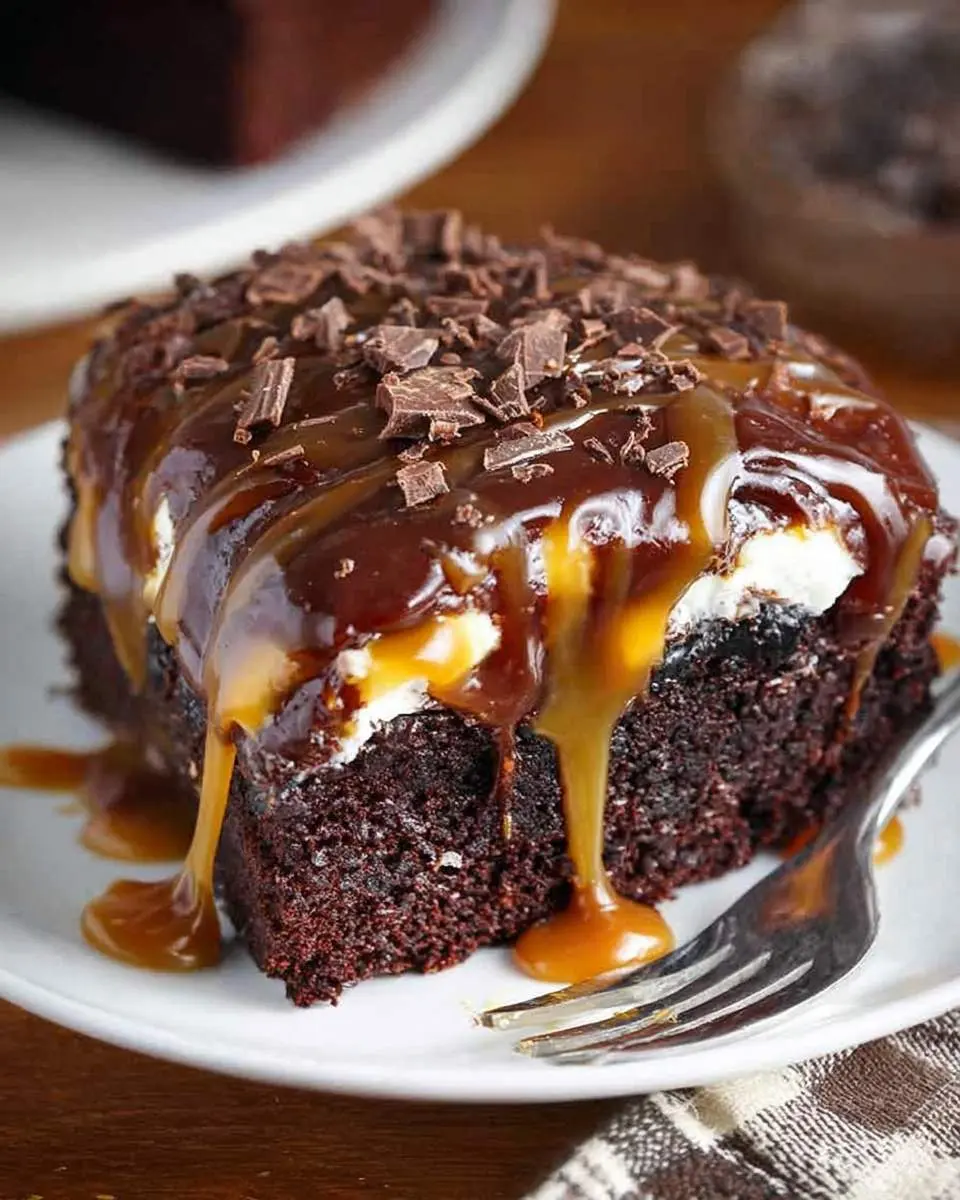Chocolate Caramel Cake 26 step by step preparation of the recipe