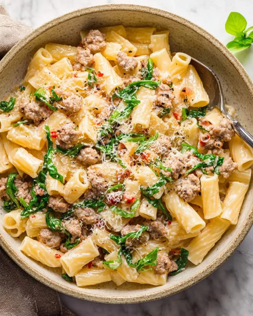 creamy italian sausage pasta ingredients and preparation