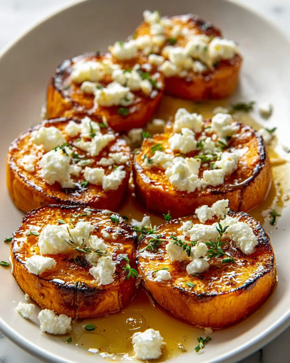 Honey Feta Sweet Potato Rounds ingredients and preparation