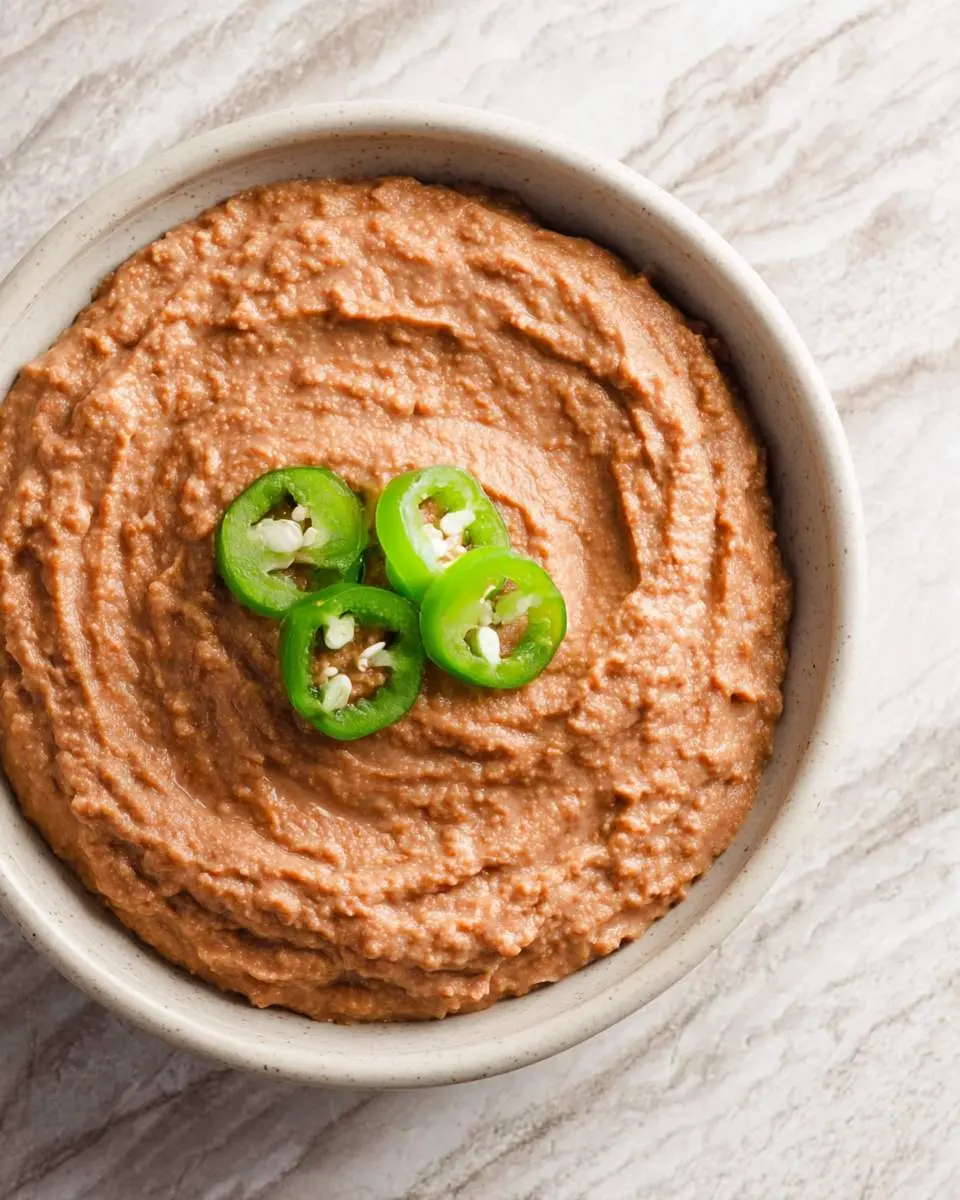 Instant Pot Refried Beans ingredients and preparation