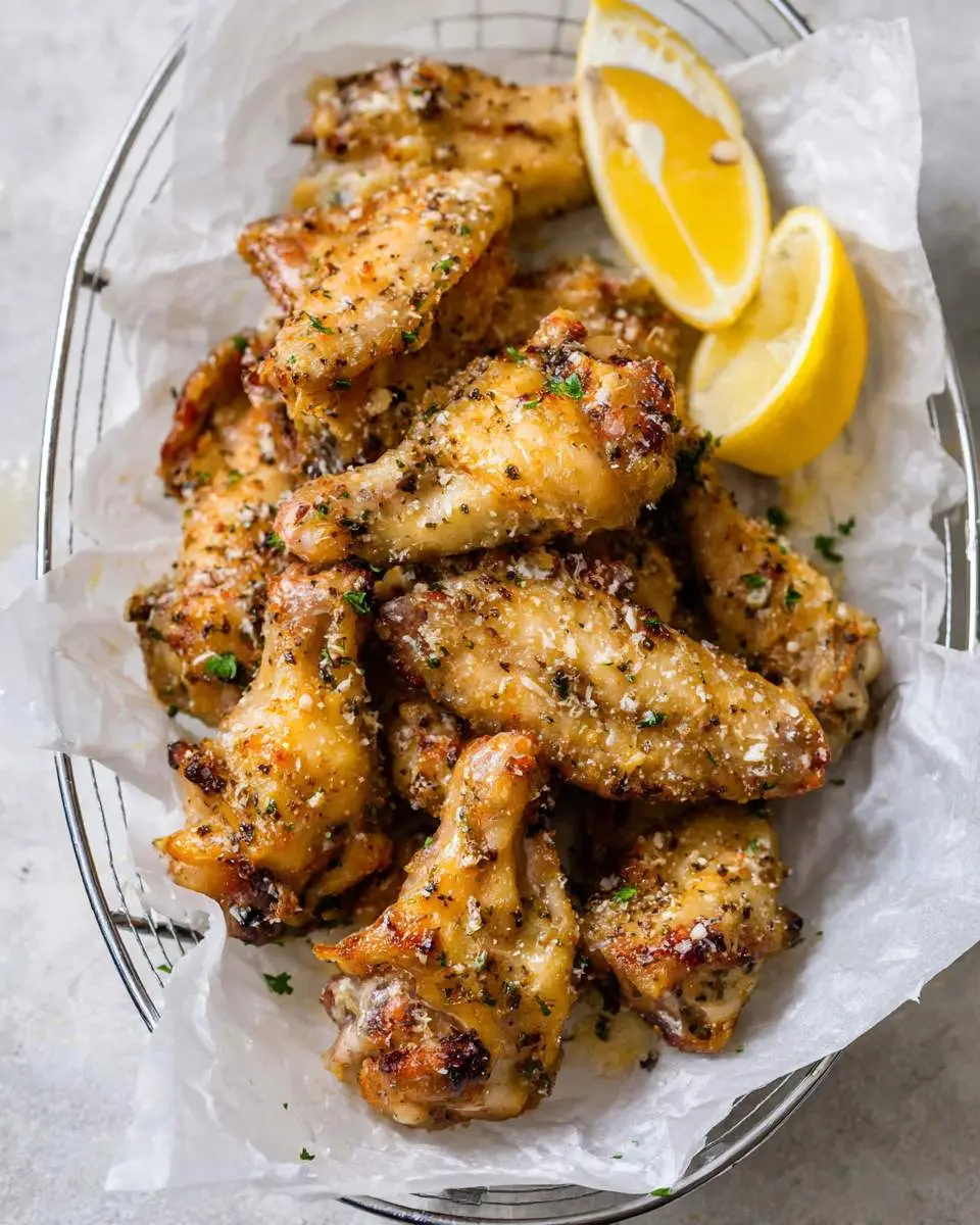 Lemon Parmesan Chicken Wings 26 step by step preparation of the recipe