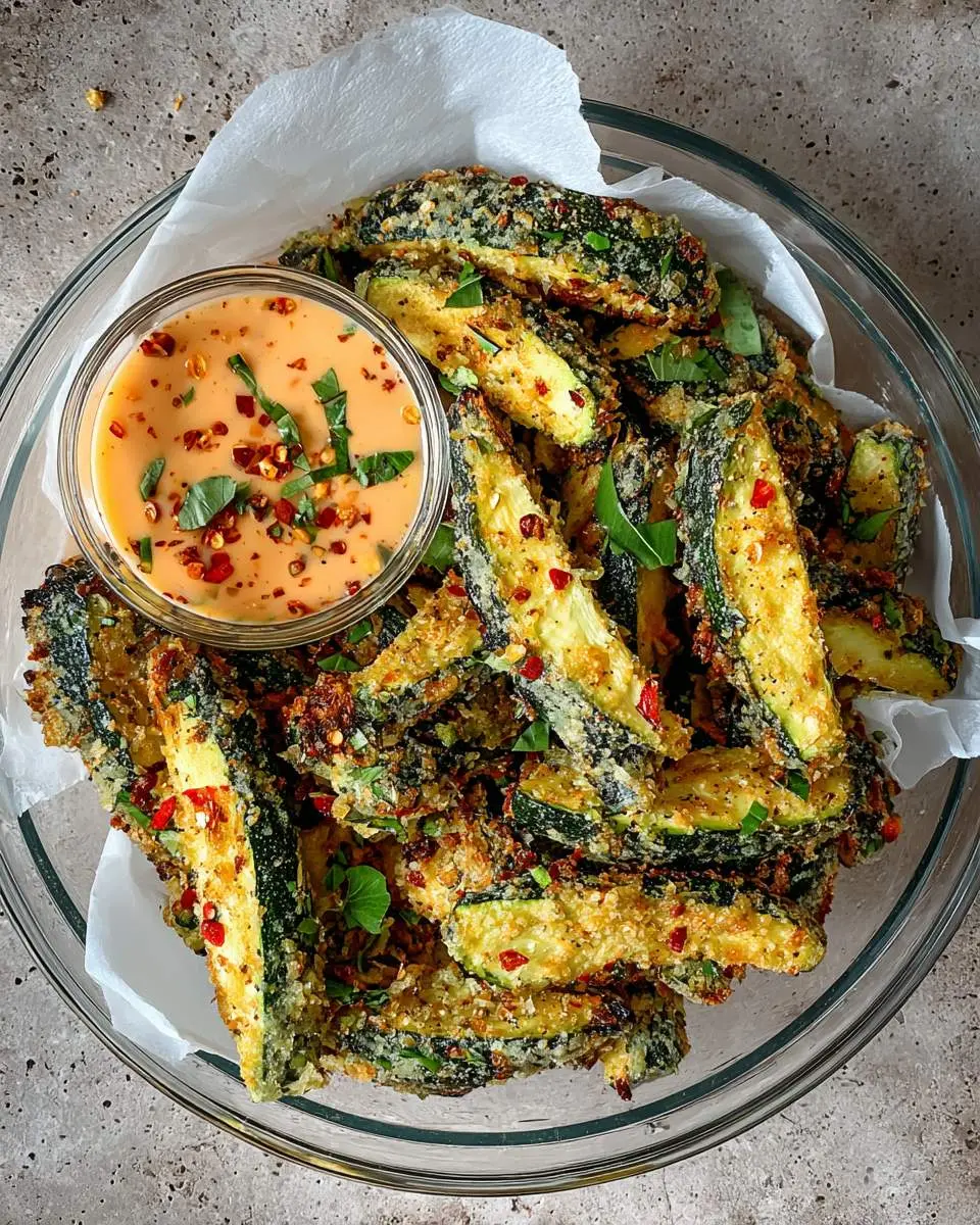 Fresh zucchini sliced into coins with olive oil and parmesan for low carb air fryer zucchini