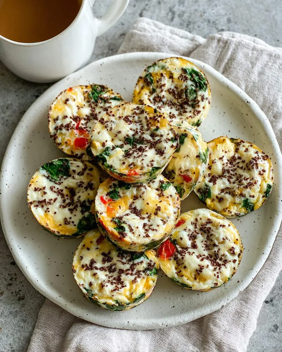 Low carb egg white bites ingredients and preparation