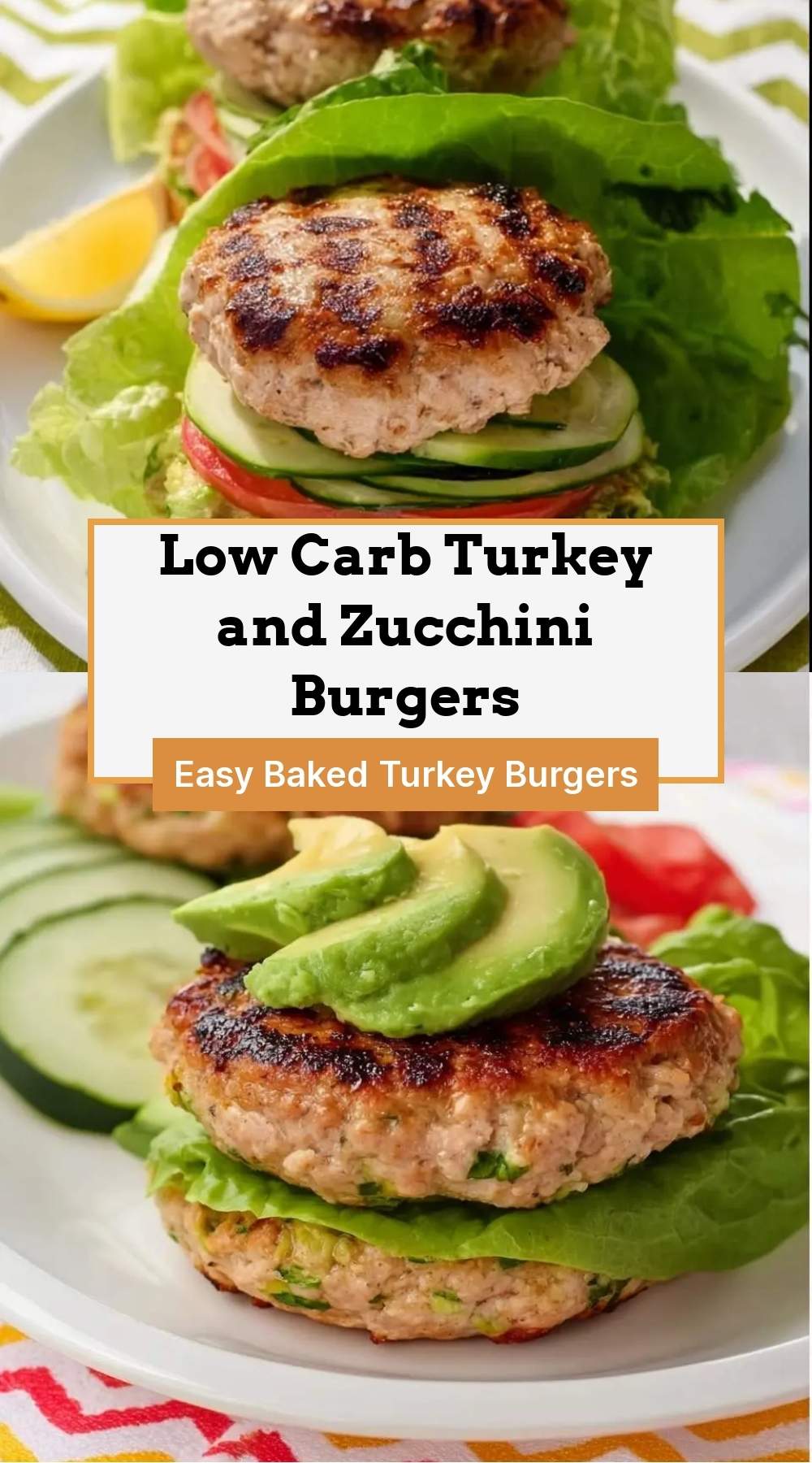 Low Carb Turkey and Zucchini Burgers 27 finished dish ready to serve