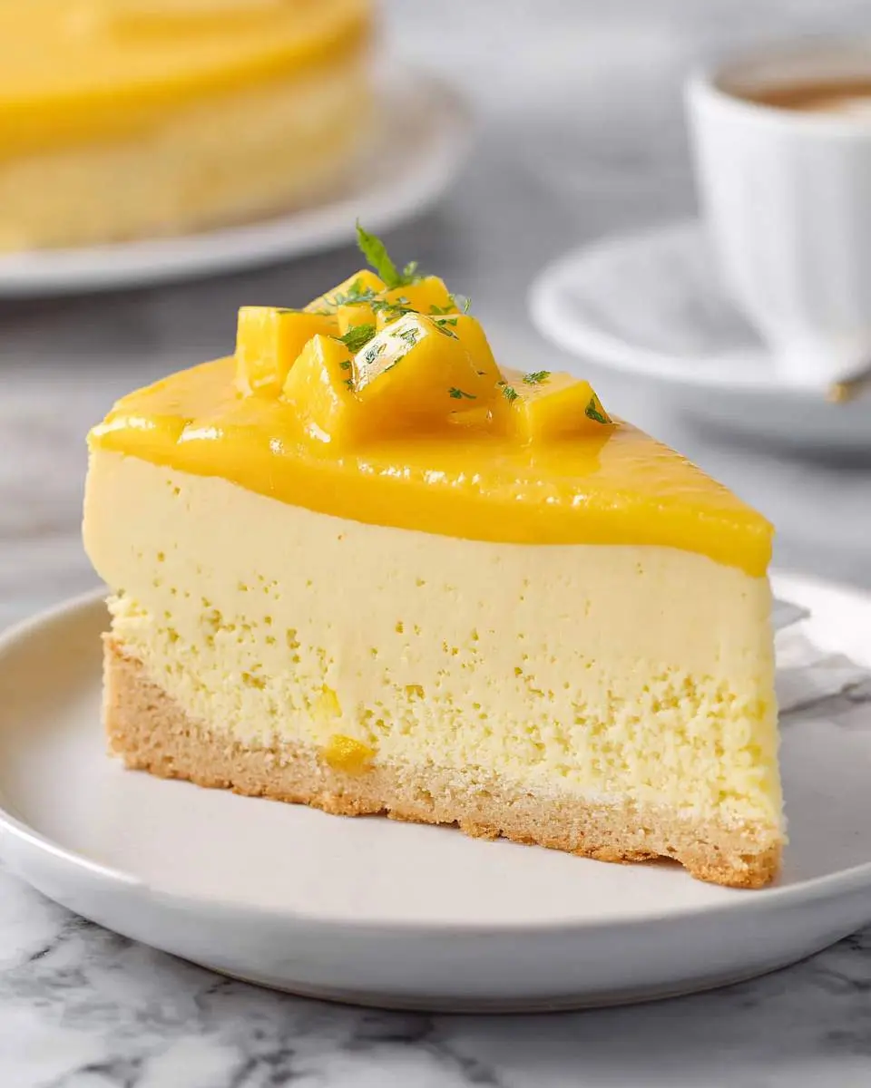Mango Mousse Cake 26 step by step preparation of the recipe