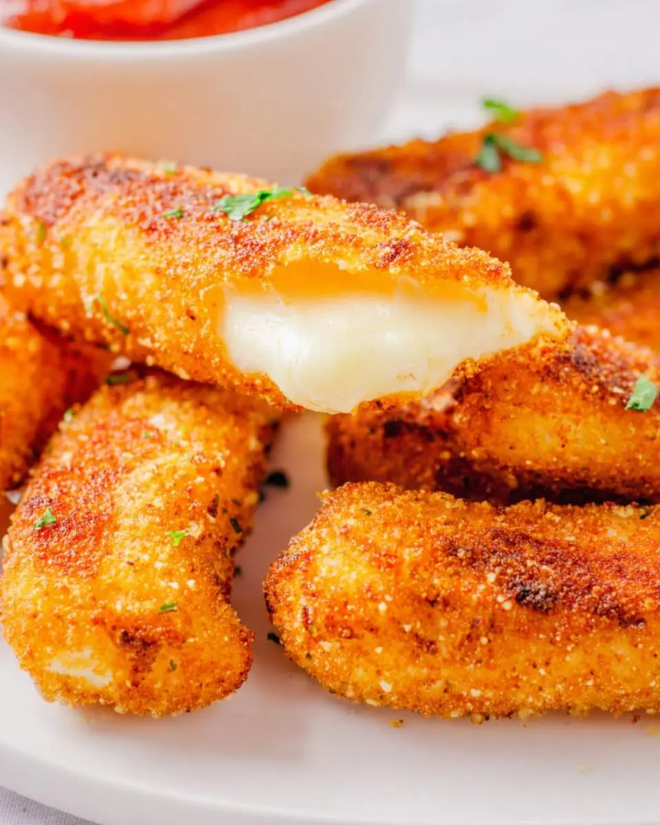 Mozzarella Sticks with Marinara 26 step by step preparation of the recipe