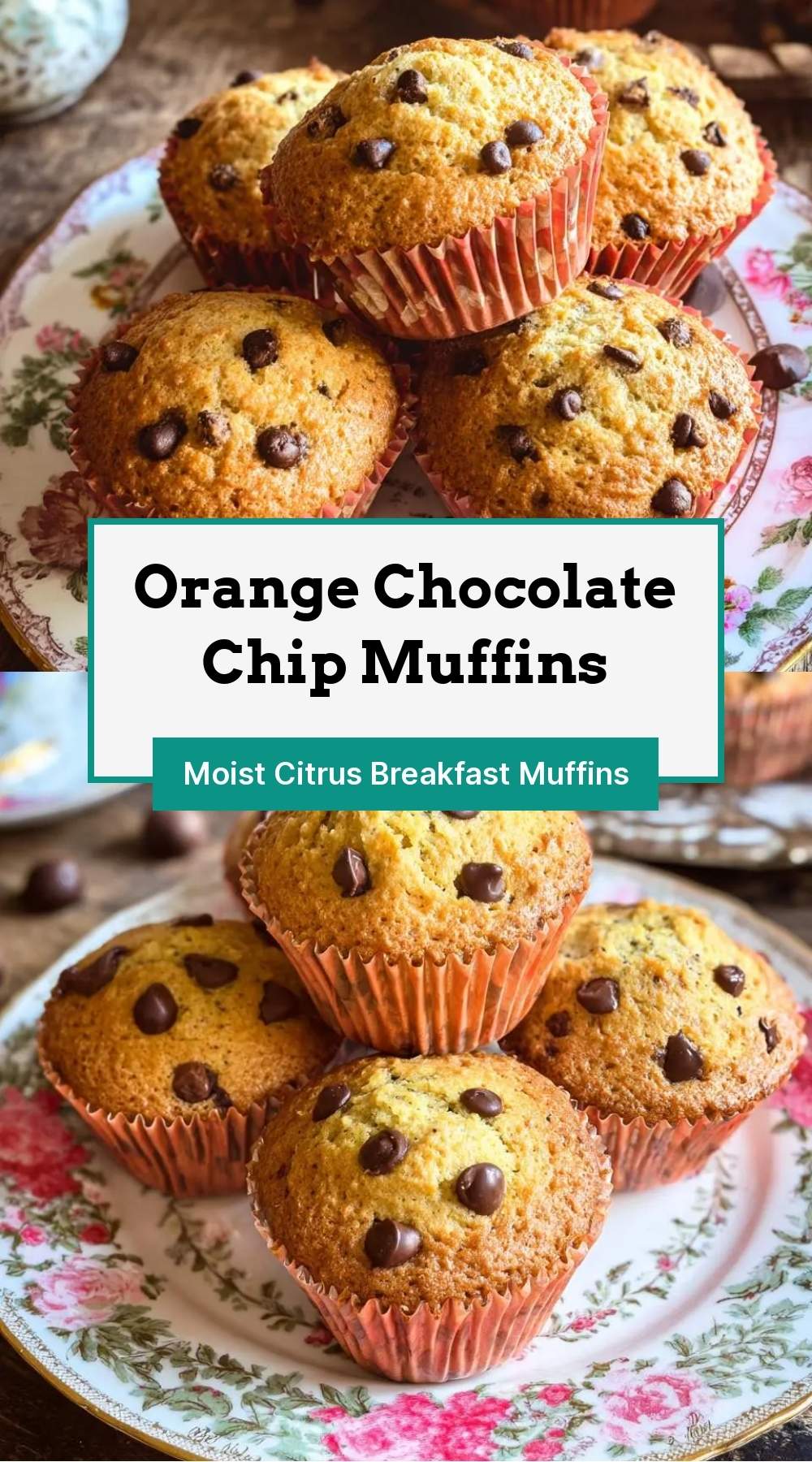stack of golden muffins with melted chocolate and orange zest on a white plate