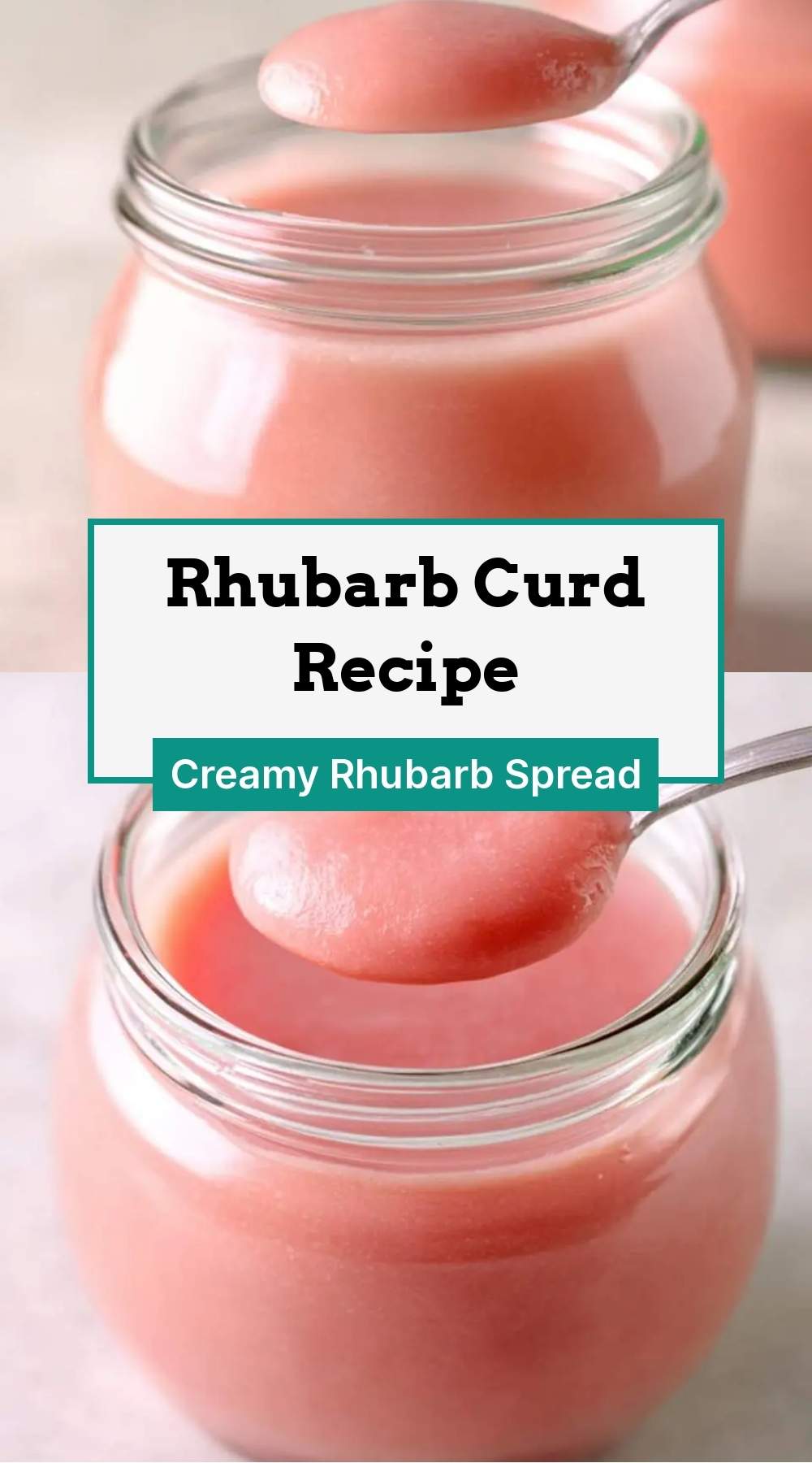 finished rhubarb curd ready to serve