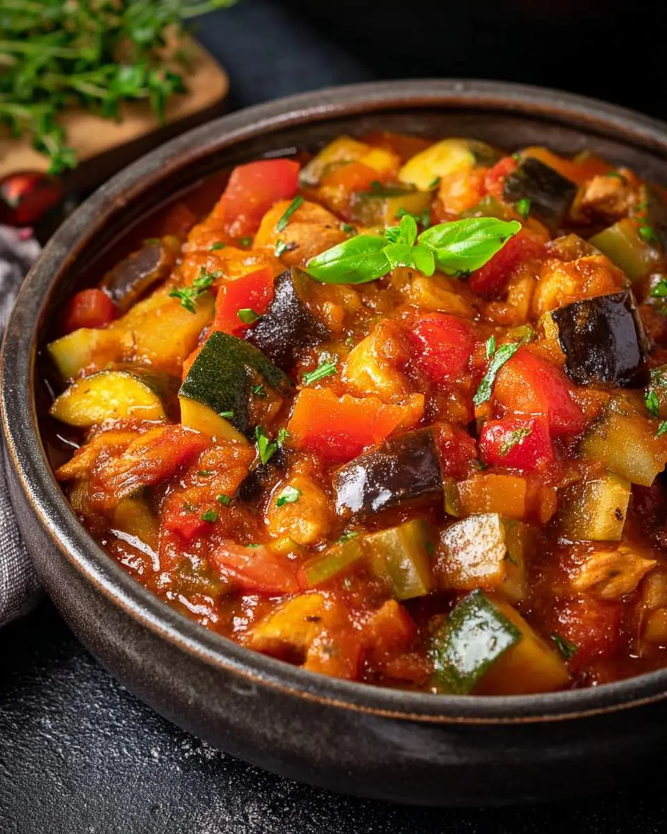 Slow Cooker Chicken Ratatouille 26 step by step preparation of the recipe