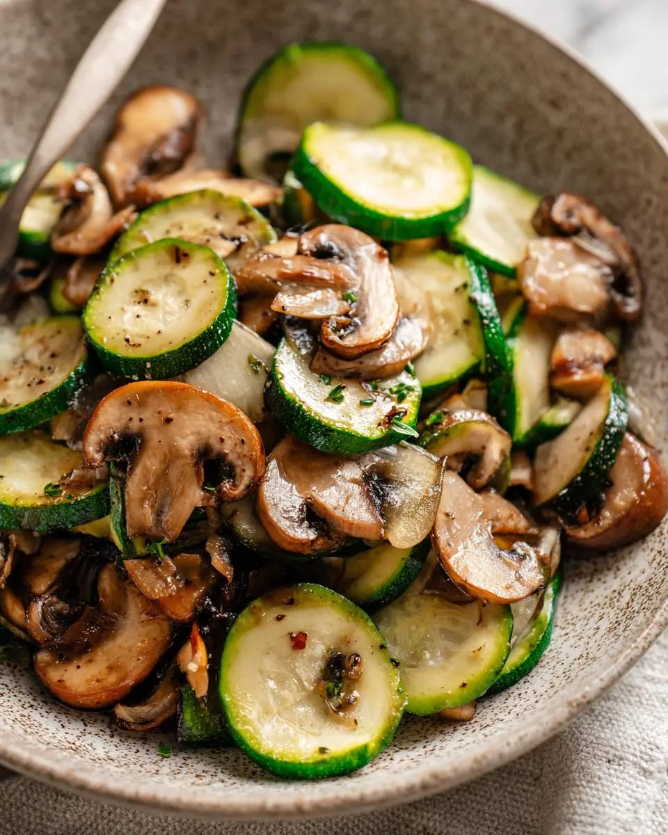 Zucchini Mushroom Skillet ingredients and preparation