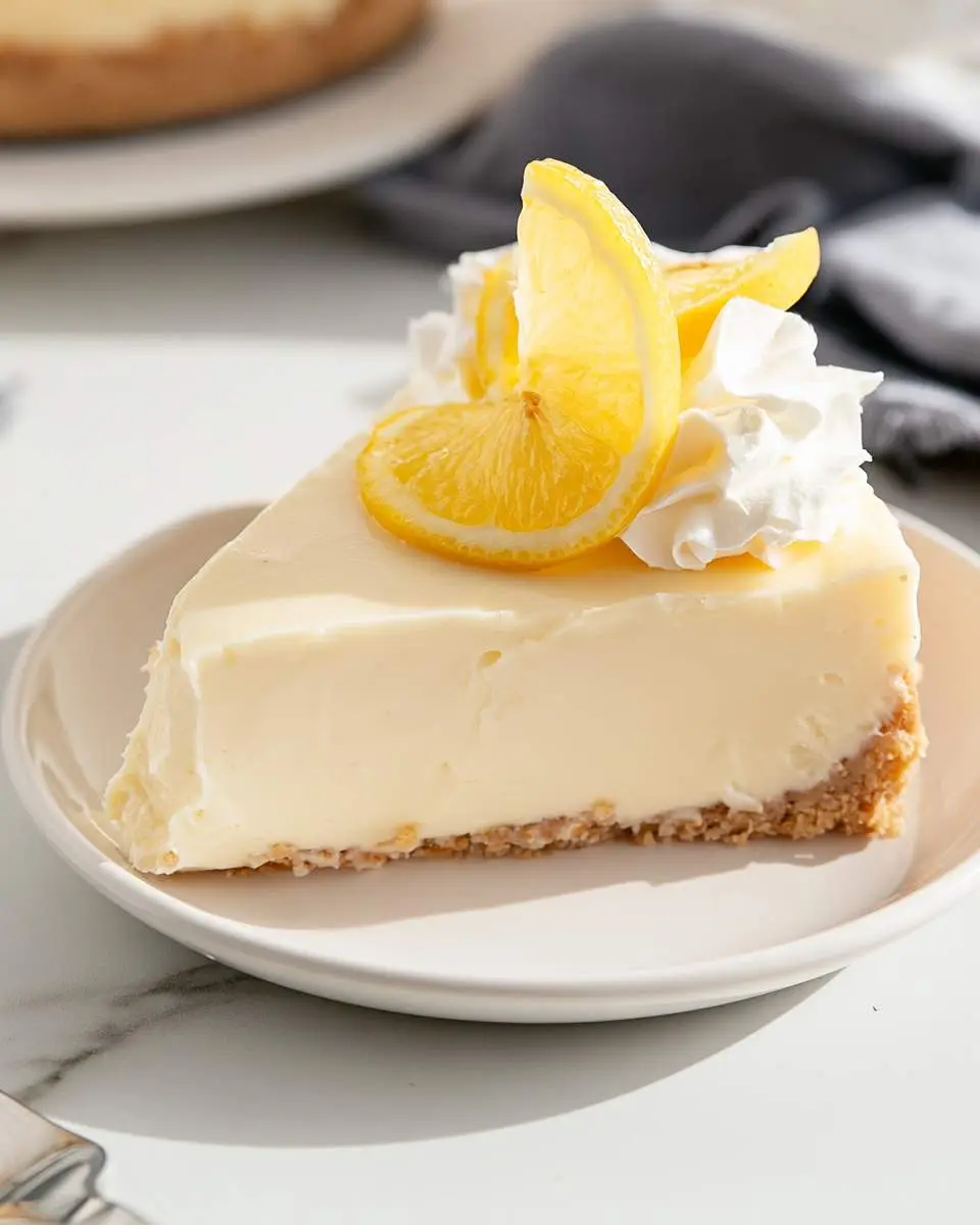 No-Bake Lemon Cheesecake ingredients and preparation