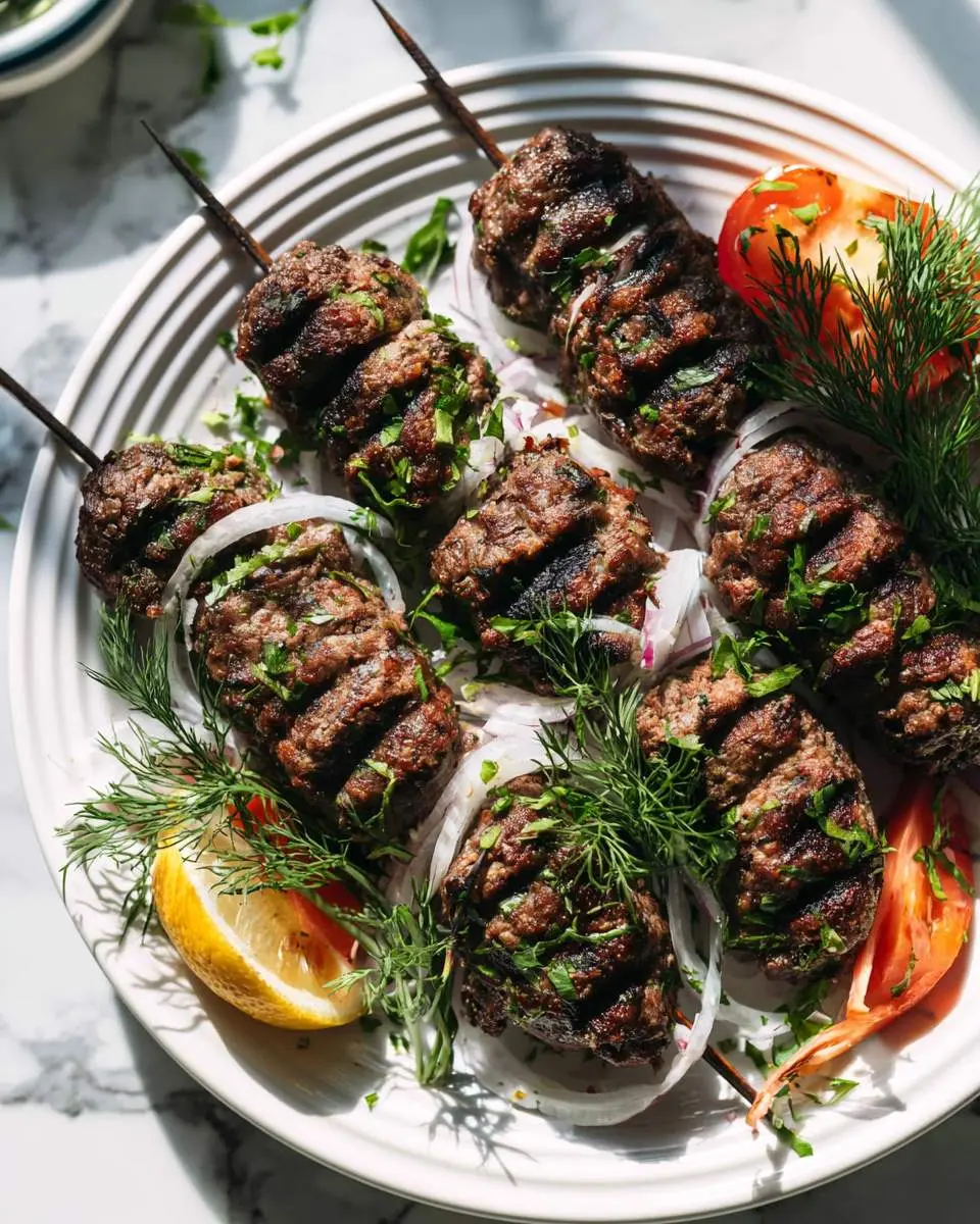 Turkish Beef Kofta Recipe ingredients and preparation